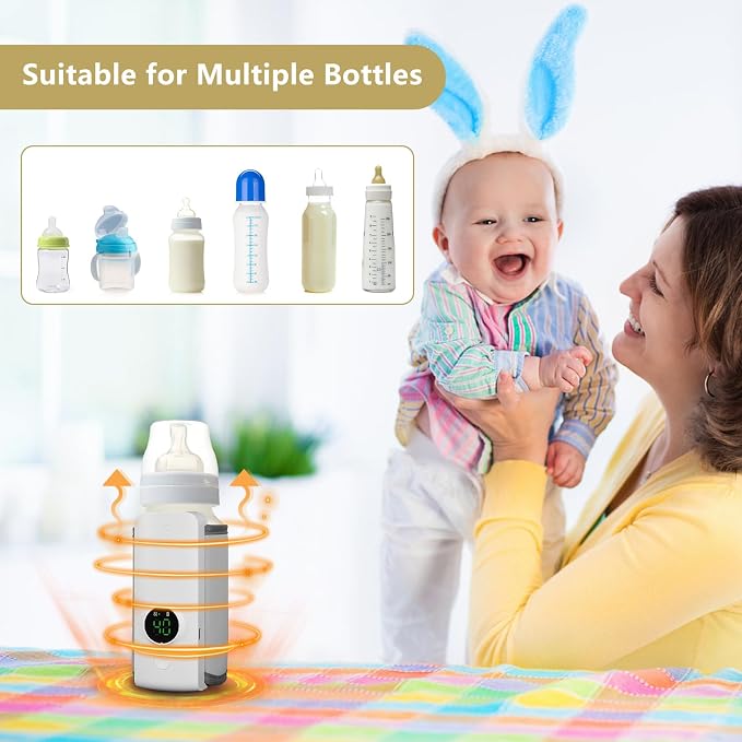 Portable Baby Milk Warmer Bottle For Travel On The Go | Rechargeable