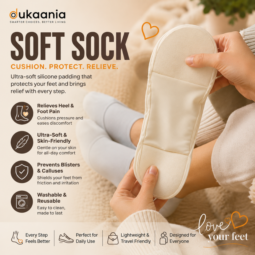 Pairs Pack of 4 Soft Shock Absorbing Pressure Relief Comfortable Socks | Casual Multi-Color
