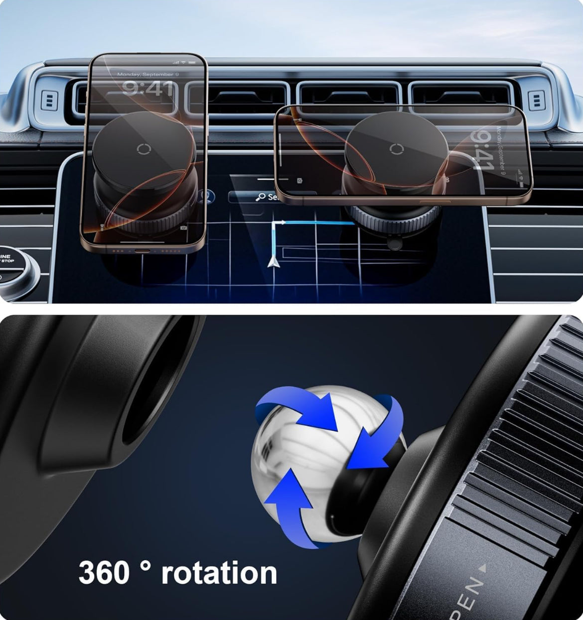 Vacuum Magnetic Suction Phone Holder