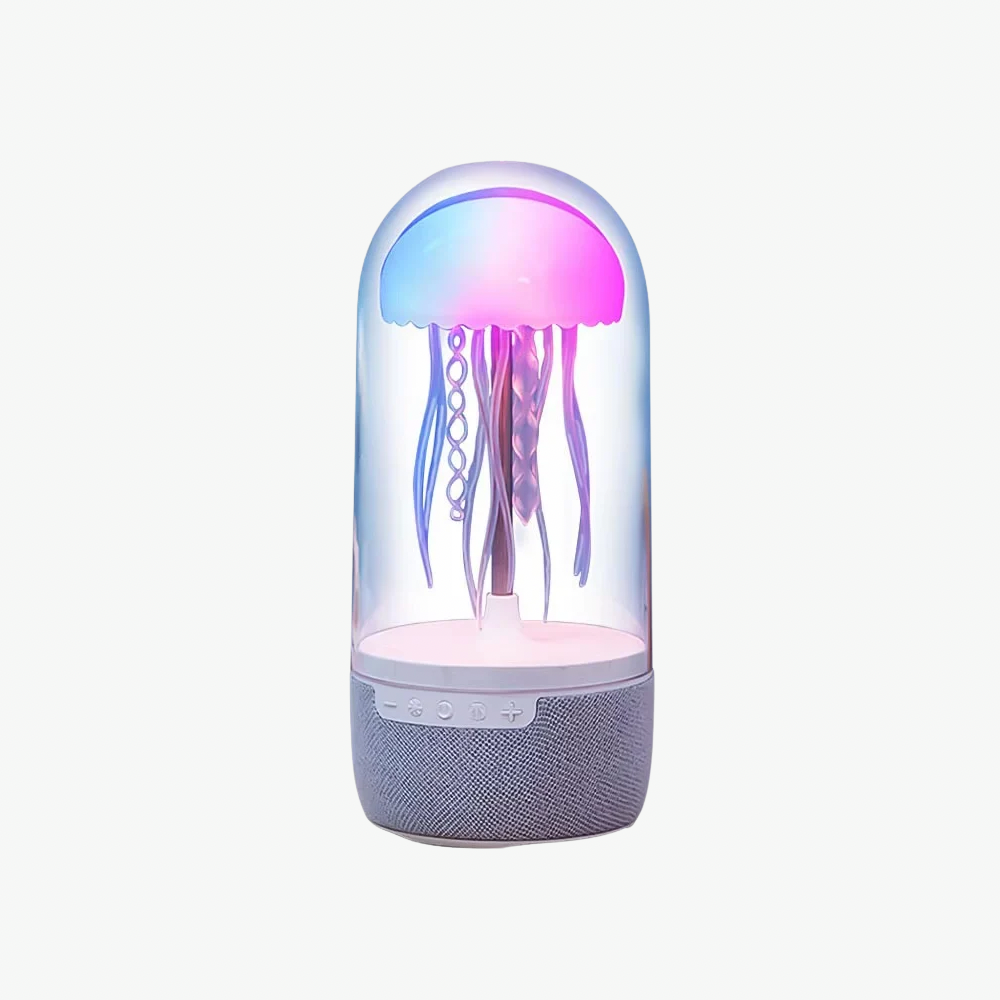 Colorful Jellyfish Lamp Bluetooth Speaker HiFi Stereo 1800mAh Sports Jellyfish Speaker with Lights