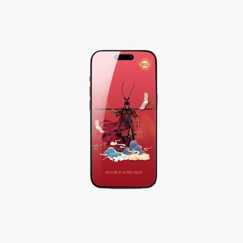 Monkey King Curve Edge HD Clear Tempered Glass For iPhone 17 Pro Max