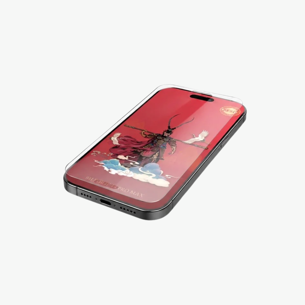 Monkey King Curve Edge HD Clear Tempered Glass For iPhone 17 Pro Max