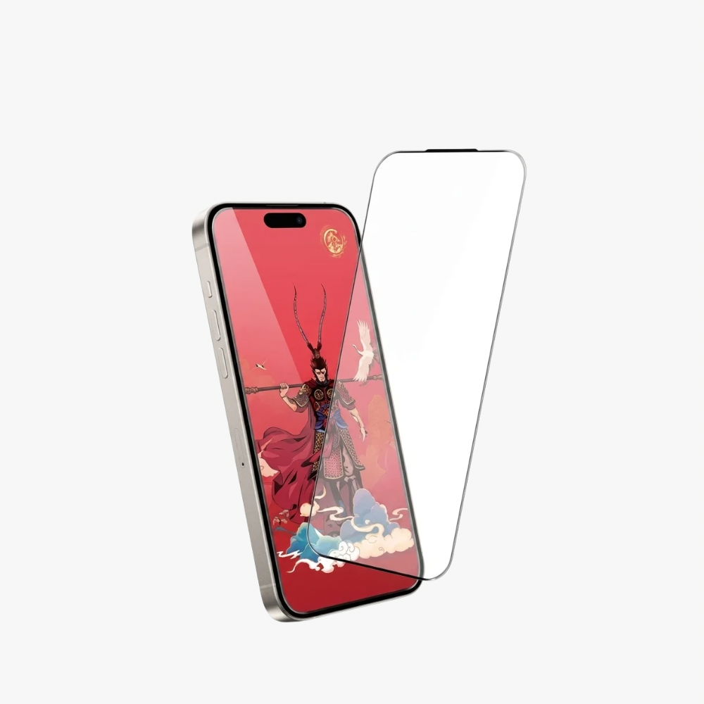 Monkey King Curve Edge HD Clear Tempered Glass For iPhone 17 Pro Max