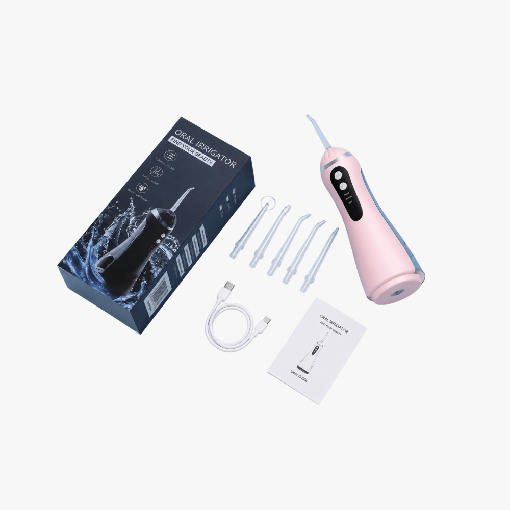 Electric Water Flosser, Cordless Portable Oral Irrigator, with 3 Modes And 4 Nozzles, Power Dental Flossers for Home Oral Care