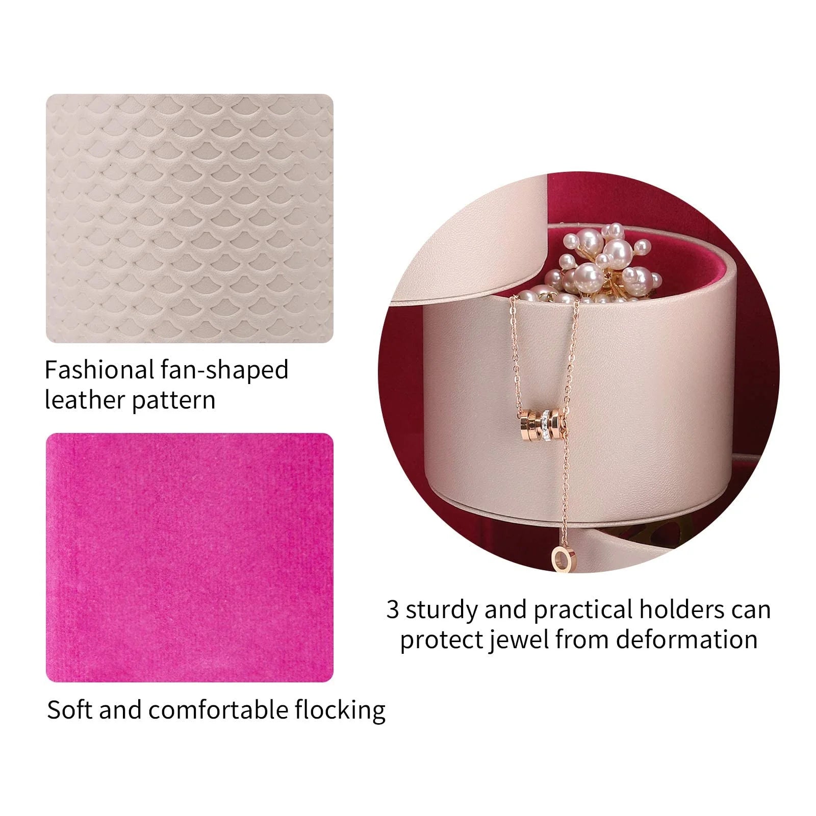 Vlando Viaggio Small Jewelry Case, Travel Accessory Storage Box