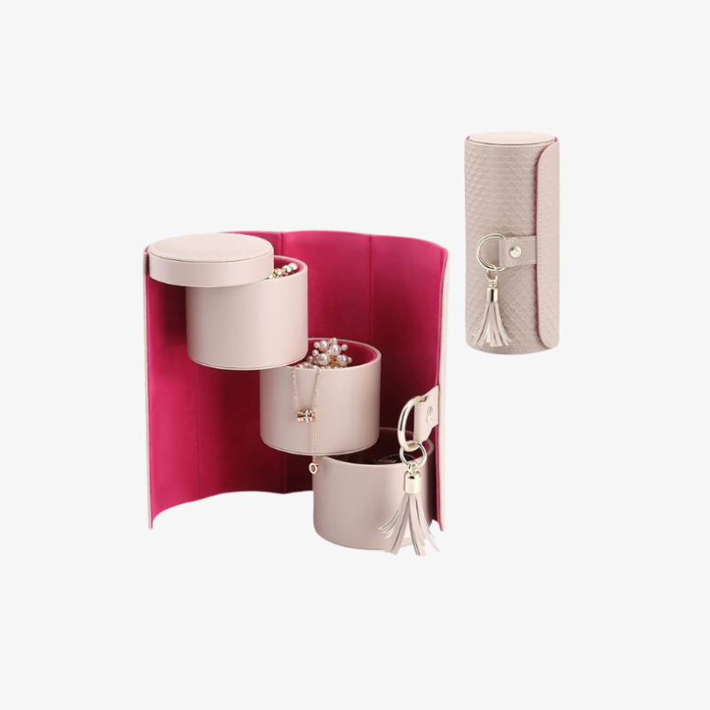 Vlando Viaggio Small Jewelry Case, Travel Accessory Storage Box